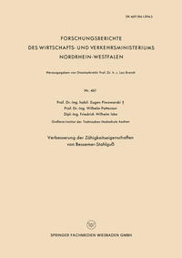 Vorderes Coverbild Verbesserung der Zähigkeitseigenschaften von Bessemer-Stahlguß
