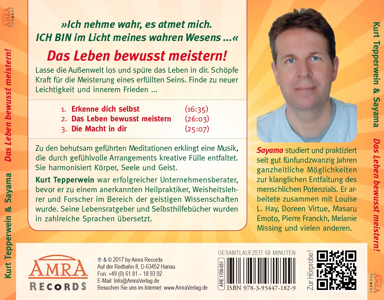 Rückseitencover DAS LEBEN BEWUSST MEISTERN!