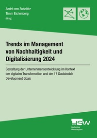 Vorderes Coverbild Trends im Management von Nachhaltigkeit und Digitalisierung 2024