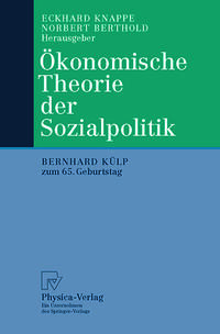Vorderes Coverbild Ökonomische Theorie der Sozialpolitik