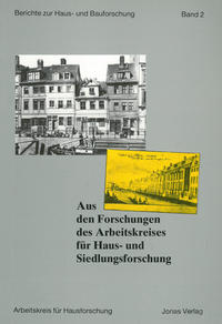 Vorderes Coverbild Aus den Forschungen des Arbeitskreises für Haus- und Siedlungsforschung