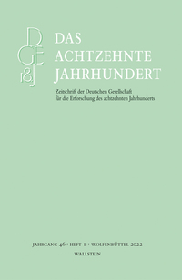 Vorderes Coverbild Das achtzehnte Jahrhundert 46/1