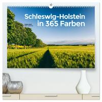 Vorderes Coverbild Schleswig-Holstein in 365 Farben (hochwertiger Premium Wandkalender 2025 DIN A2 quer), Kunstdruck in Hochglanz