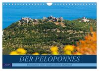 Vorderes Coverbild DER PELOPONNES (Wandkalender 2025 DIN A4 quer), CALVENDO Monatskalender