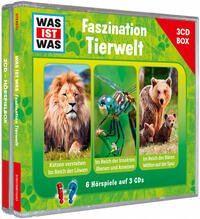 Vorderes Coverbild WAS IST WAS 3-CD-Hörspielbox Faszination Tierwelt