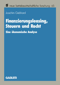 Vorderes Coverbild Finanzierungsleasing, Steuern und Recht