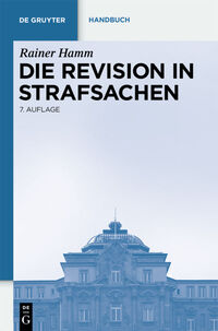 Vorderes Coverbild Die Revision in Strafsachen