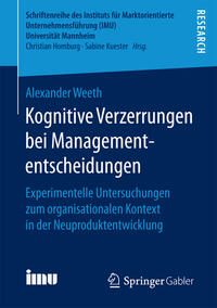 Vorderes Coverbild Kognitive Verzerrungen bei Managemententscheidungen