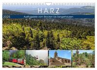 Vorderes Coverbild Harz - Ausflugsziele vom Brocken bis Sangerhausen (Wandkalender 2025 DIN A4 quer), CALVENDO Monatskalender
