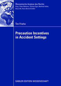 Vorderes Coverbild Precaution Incentives in Accident Settings
