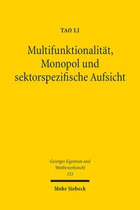 Vorderes Coverbild Multifunktionalität, Monopol und sektorspezifische Aufsicht