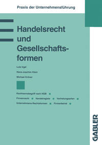 Vorderes Coverbild Handelsrecht und Gesellschaftsformen