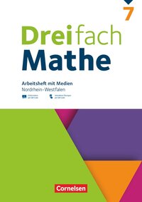 Vorderes Coverbild Dreifach Mathe - Nordrhein-Westfalen - Ausgabe 2022 - 7. Schuljahr