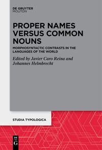 Vorderes Coverbild Proper Names versus Common Nouns