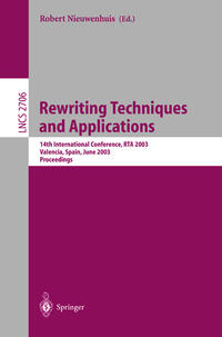 Vorderes Coverbild Rewriting Techniques and Applications