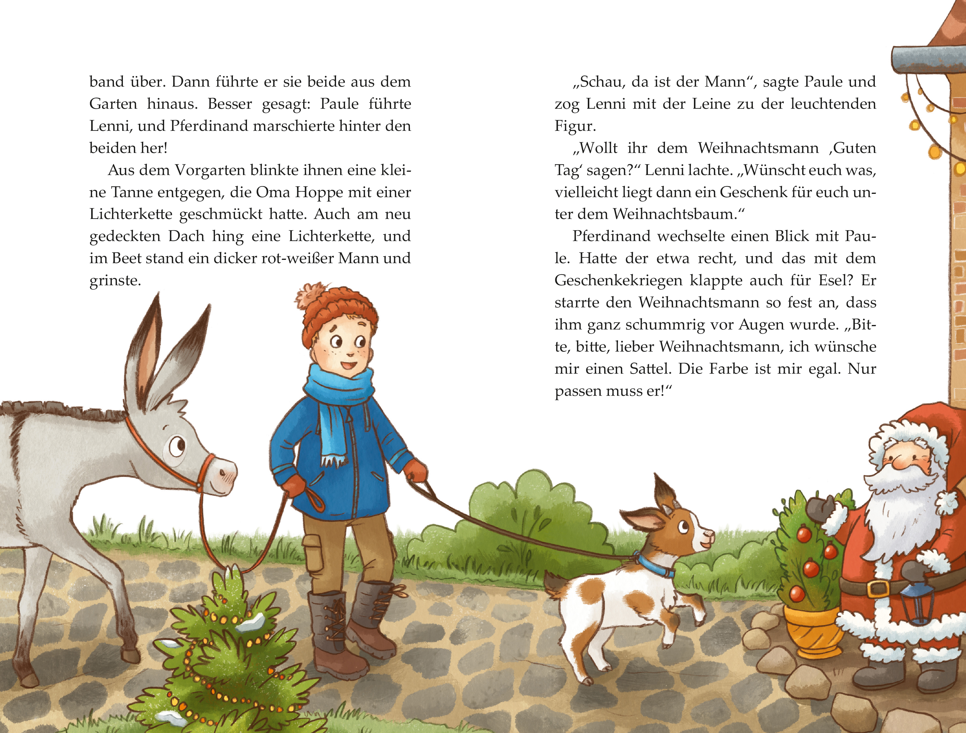 Beispielinhalt (Bild) Der Esel Pferdinand - Ein Esel unterm Weihnachtsbaum - Band 5