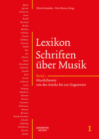 Vorderes Coverbild Lexikon Schriften über Musik