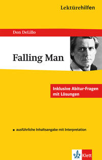 Vorderes Coverbild Klett Lektürehilfen Don DeLillo, Falling Man
