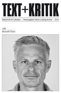 Vorderes Coverbild Rainald Goetz