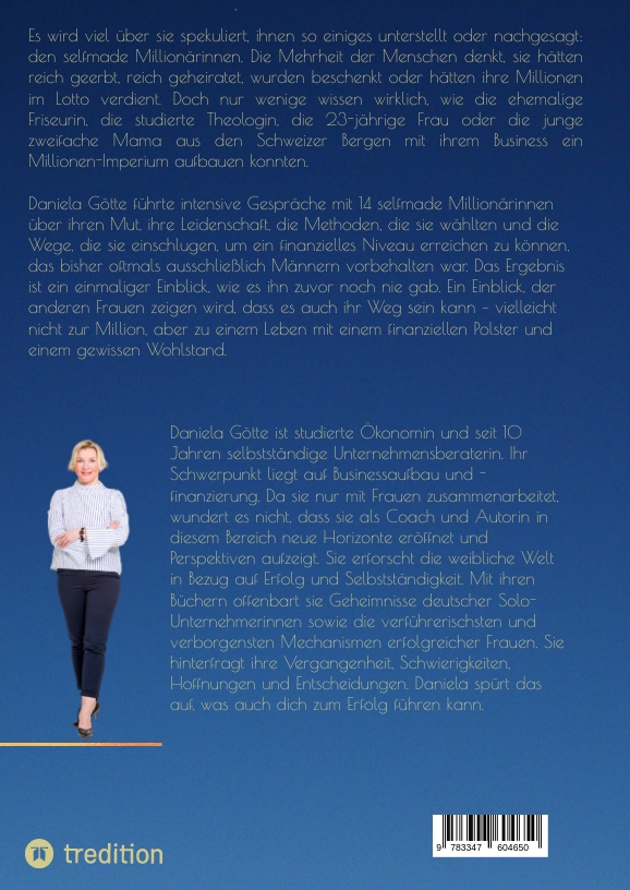 Rückseitencover Ihr Weg zur Selfmade Millionärin