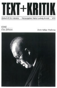 Vorderes Coverbild Uwe Johnson
