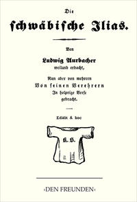 Vorderes Coverbild Die schwäbische Ilias