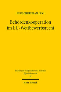 Vorderes Coverbild Behördenkooperation im EU-Wettbewerbsrecht