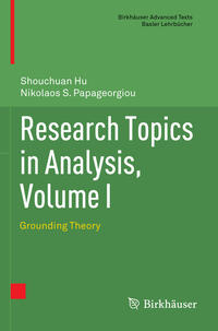 Vorderes Coverbild Research Topics in Analysis, Volume I