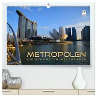 Vorderes Coverbild METROPOLEN - die schönsten Weltstädte (hochwertiger Premium Wandkalender 2025 DIN A2 quer), Kunstdruck in Hochglanz