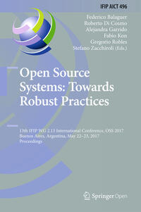 Vorderes Coverbild Open Source Systems: Towards Robust Practices