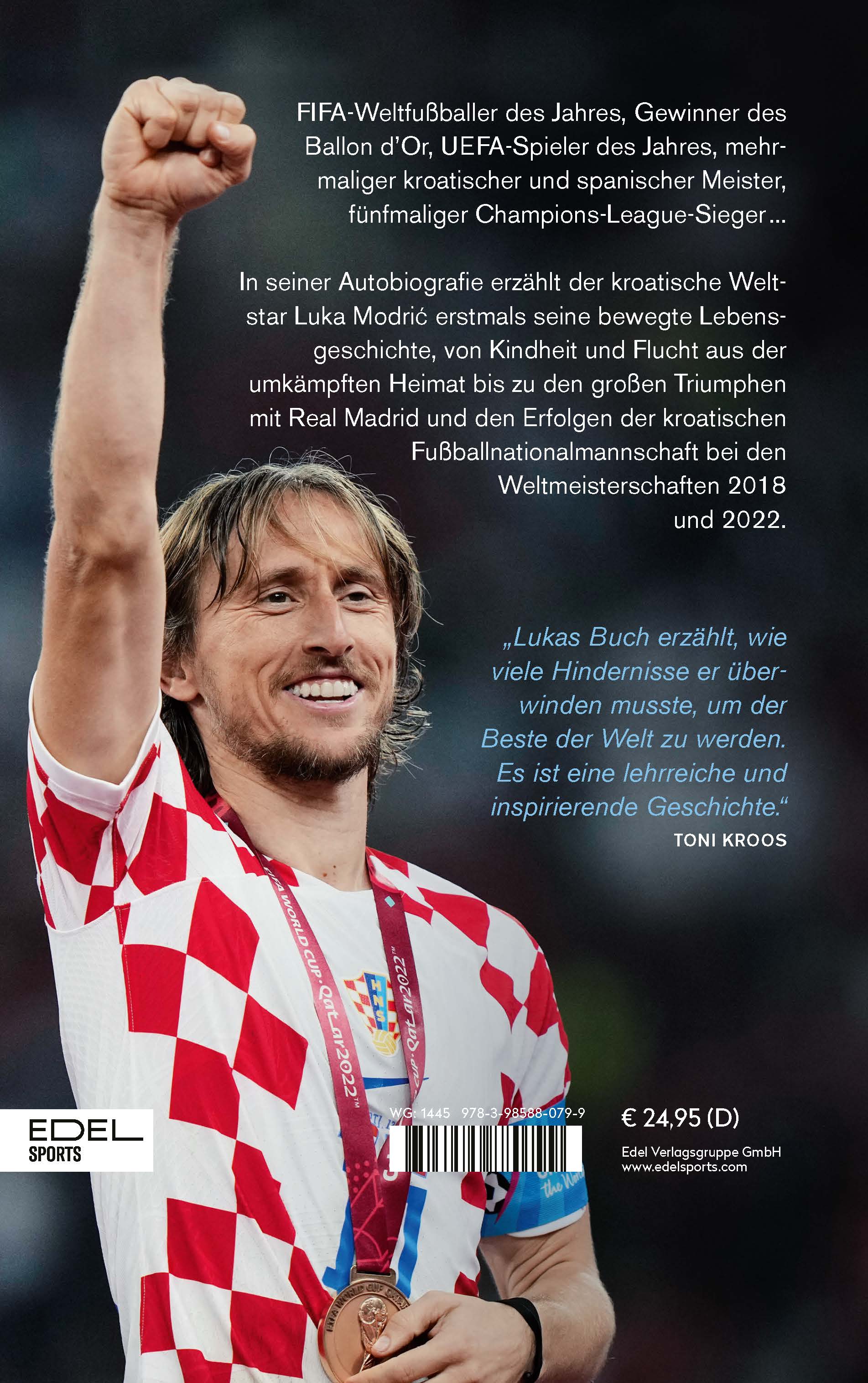 Rückseitencover Luka Modric. Mein Spiel