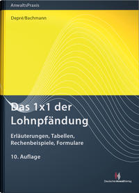 Vorderes Coverbild Das 1x1 der Lohnpfändung
