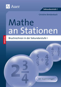 Vorderes Coverbild Mathe an Stationen, Bruchrechnen