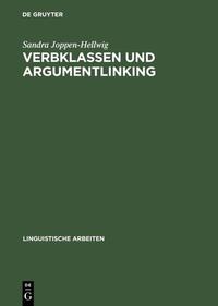 Vorderes Coverbild Verbklassen und Argumentlinking