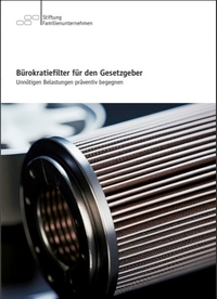 Vorderes Coverbild Bürokratiefilter für den Gesetzgeber