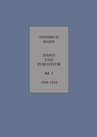Vorderes Coverbild Essays und Publizistik