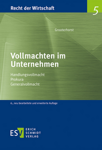 Vorderes Coverbild Vollmachten im Unternehmen