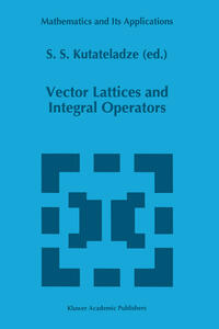 Vorderes Coverbild Vector Lattices and Intergal Operators