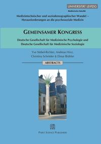 Vorderes Coverbild Gemeinsamer Kongress Deutsche Gesellschaft für Medizinische Psychologie und Deutsche Gesellschaft für Medizinische Soziologie
