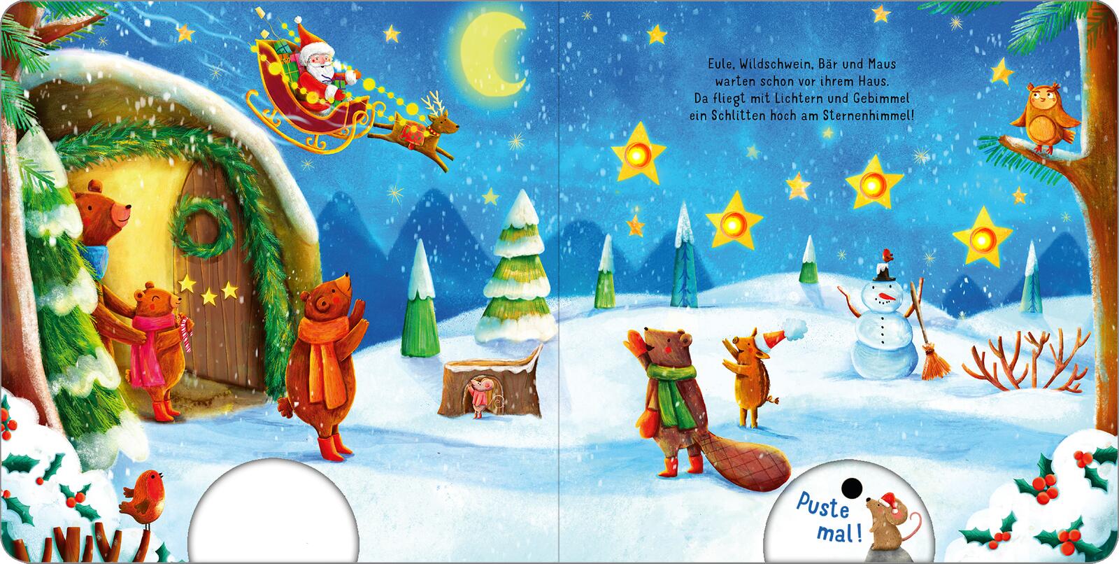 Beispielinhalt (Bild) Mein liebstes Pustebuch – Frohe Weihnachten!