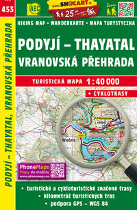 Vorderes Coverbild Podyjí, Vranovská prehrada / Thayatal, Talsperre Frain (Wander - Radkarte 1:40.000)