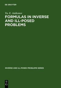 Vorderes Coverbild Formulas in Inverse and Ill-Posed Problems