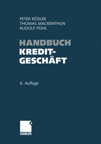 Vorderes Coverbild Handbuch Kreditgeschäft