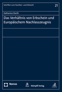 Vorderes Coverbild Das Verhältnis von Erbschein und Europäischem Nachlasszeugnis