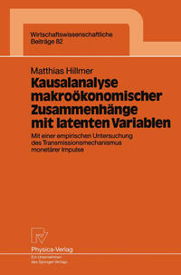 Vorderes Coverbild Kausalanalyse makroökonomischer Zusammenhänge mit latenten Variablen
