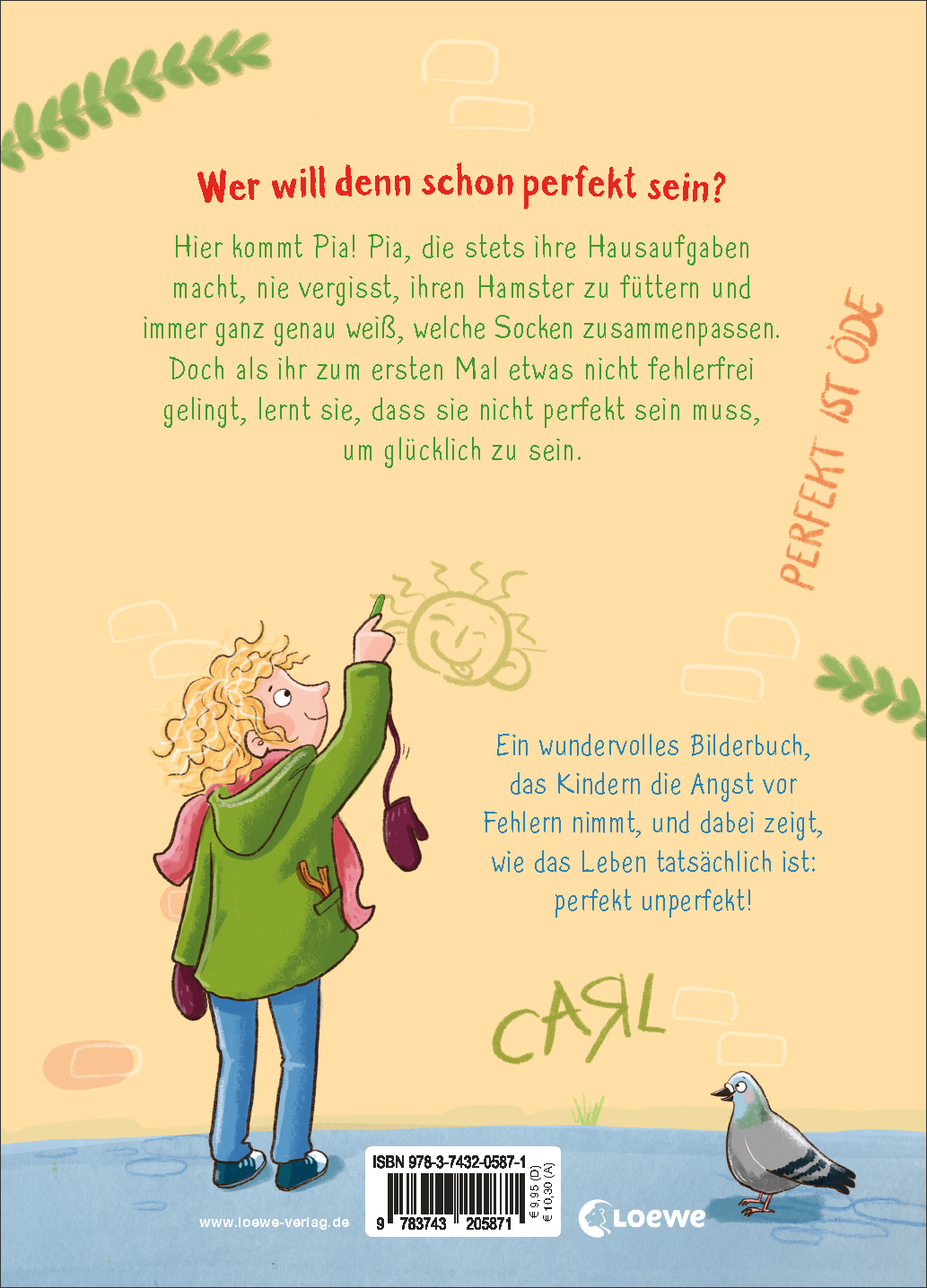 Rückseitencover Pia muss nicht perfekt sein