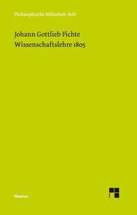 Vorderes Coverbild Wissenschaftslehre (1805)