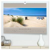 Vorderes Coverbild Strandblicke Borkum und Norderney (hochwertiger Premium Wandkalender 2025 DIN A2 quer), Kunstdruck in Hochglanz