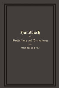 Vorderes Coverbild Handbuch der Verfassung und Verwaltung in Preußen und dem Deutschen Reiche