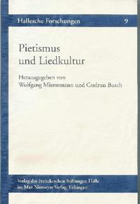 Vorderes Coverbild Pietismus und Liedkultur